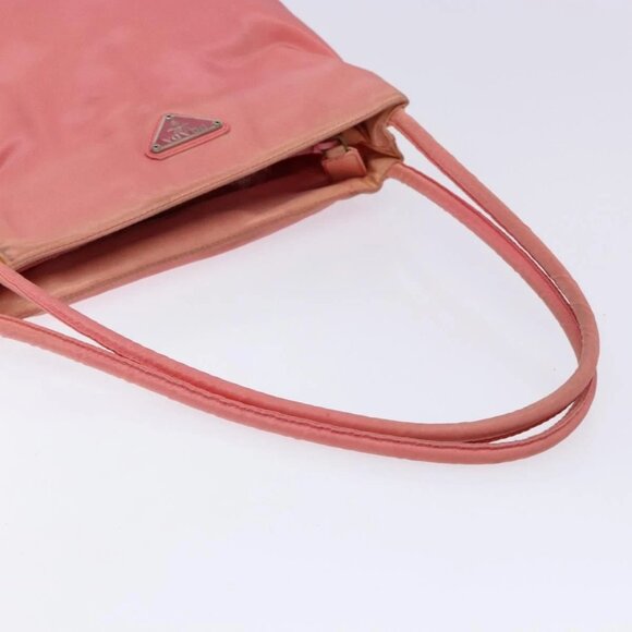 PRADA Tote Bag Nylon Pink Gold Auth - Picture 10 of 16